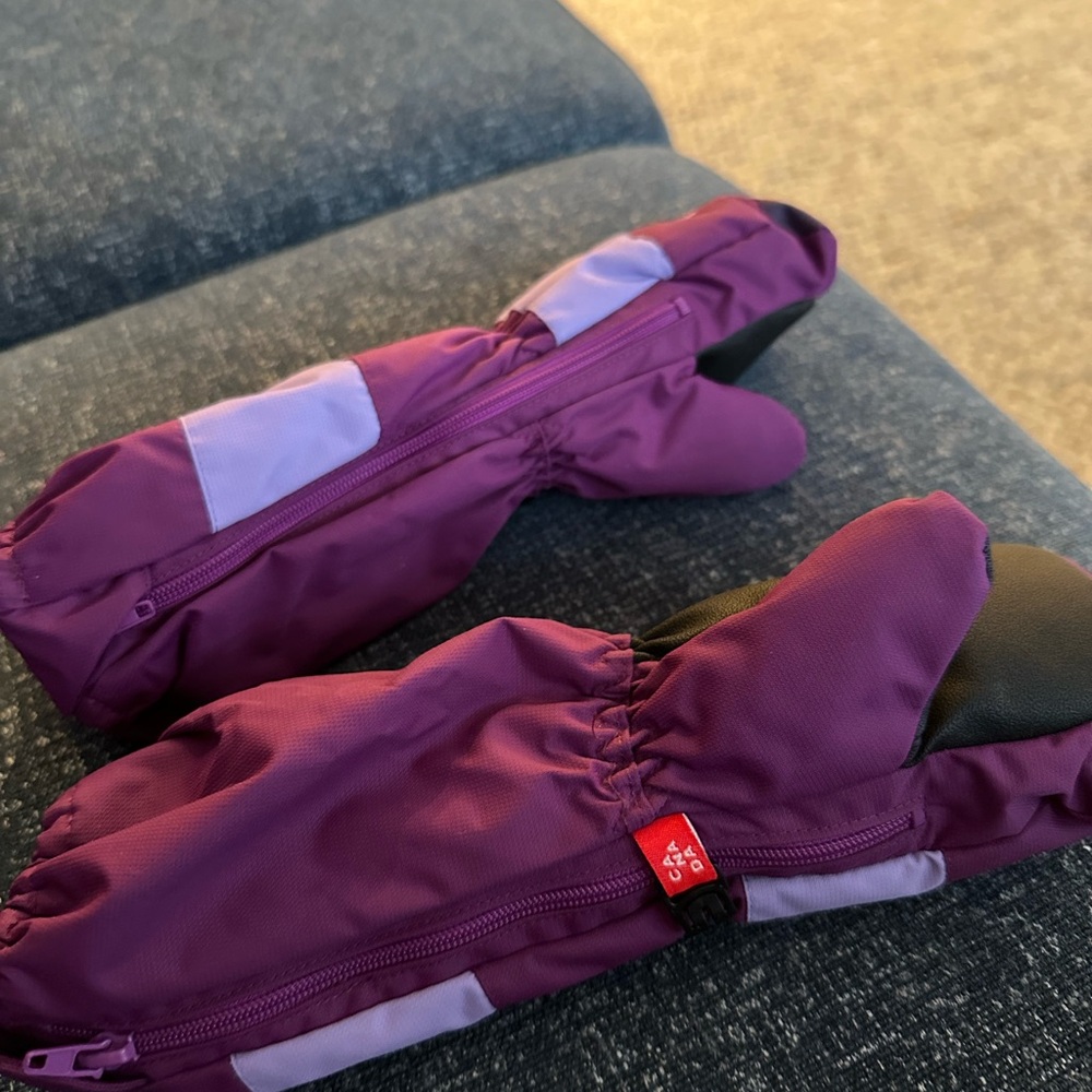 Kids Kombi Purple Mittens with Light Purple Accents